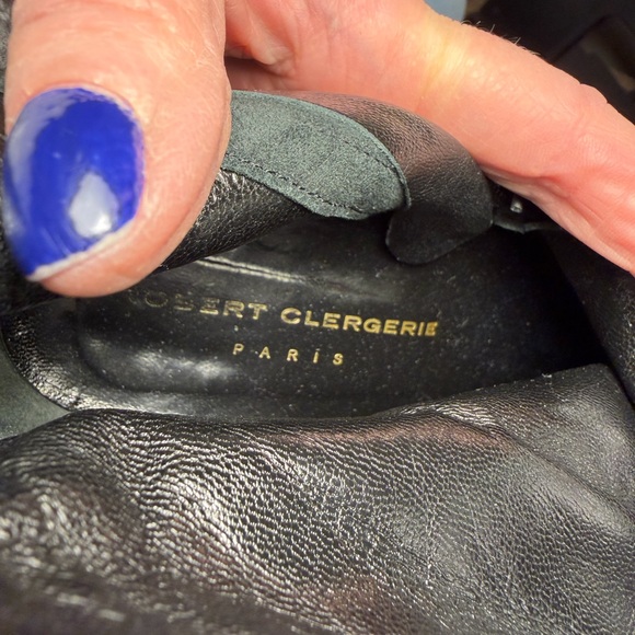 Robert Clergerie Black Leather Ankle Boots - Picture 2 of 6